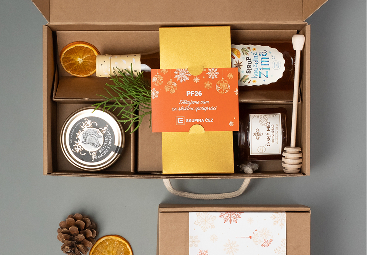 Krabička s firemním potiskem